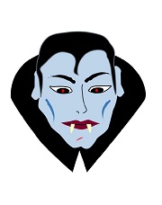 çocuklar için hazır kağıttan Korkunç Surat maskesi şablonu